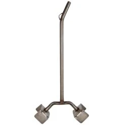 Nippelbuissteun Zwevend 30° RVS, 2x 1/2"