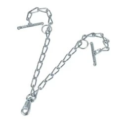 Kettingdeel Dubbel + Karabijnhaak Tbv Runderaanlijning