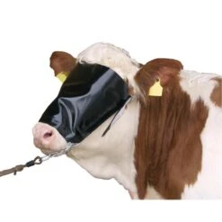 KERBL Vee-oogklep Nylon Met Lederen Bandjes