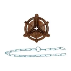 Biggenbijtring Nature + Ketting 75 Cm