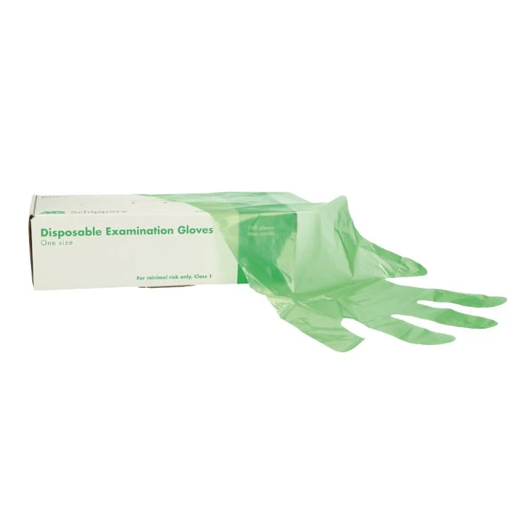 PE Wegwerphandschoen Groen Lang, P/100 6 PE Wegwerphandschoen Groen Lang, P/100 - Afbeelding 4