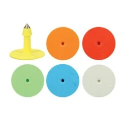 MS Tag Round Oormerk Mannelijk Robuust Metalen Punt Blanco (p/100)