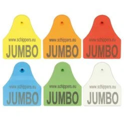 MS Tag Jumbo Oormerk, Mannelijk, Robuust Metalen Punt, Bedrukt, P/100