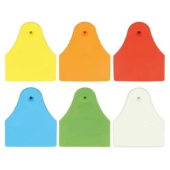 MS Tag Jumbo Oormerk, Mannelijk, Robuust Metalen Punt, Blanco, P/100