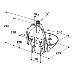 Suevia Drinkbak 10P, 1/2” Messing 13 Suevia Drinkbak 10P, 1/2” Messing -Easyfix Winkel Various20shots N0120BBMM02 X X 1507514 750x750 1559633189797