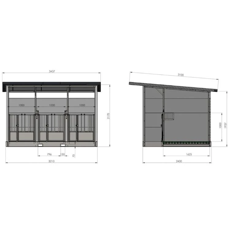 Kalverhok Trio XL + Dak Compleet 9 Kalverhok Trio XL + Dak Compleet - Afbeelding 7